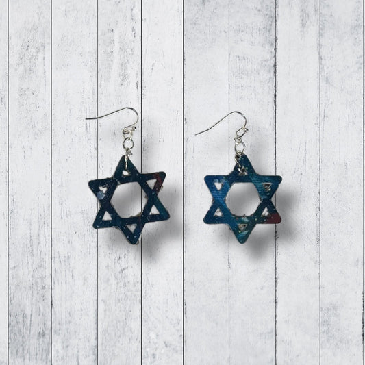 Magen David Earrings - Handmade 2B