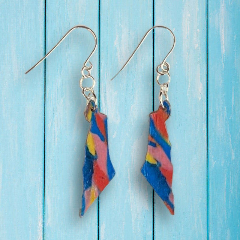 Map of Israel Jewelry Set - Handmade #3