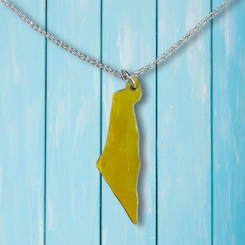 Map of Israel Jewelry Set - Handmade #3