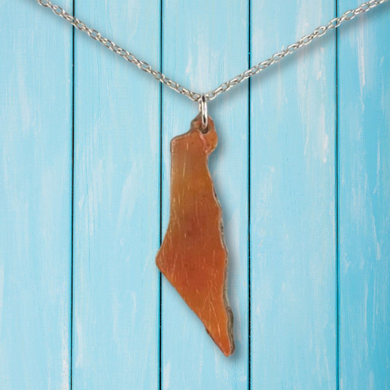 Map of Israel Jewelry Set - Handmade #3