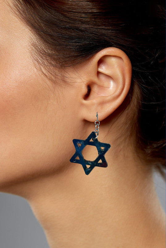 Magen David Earrings - Handmade 2B