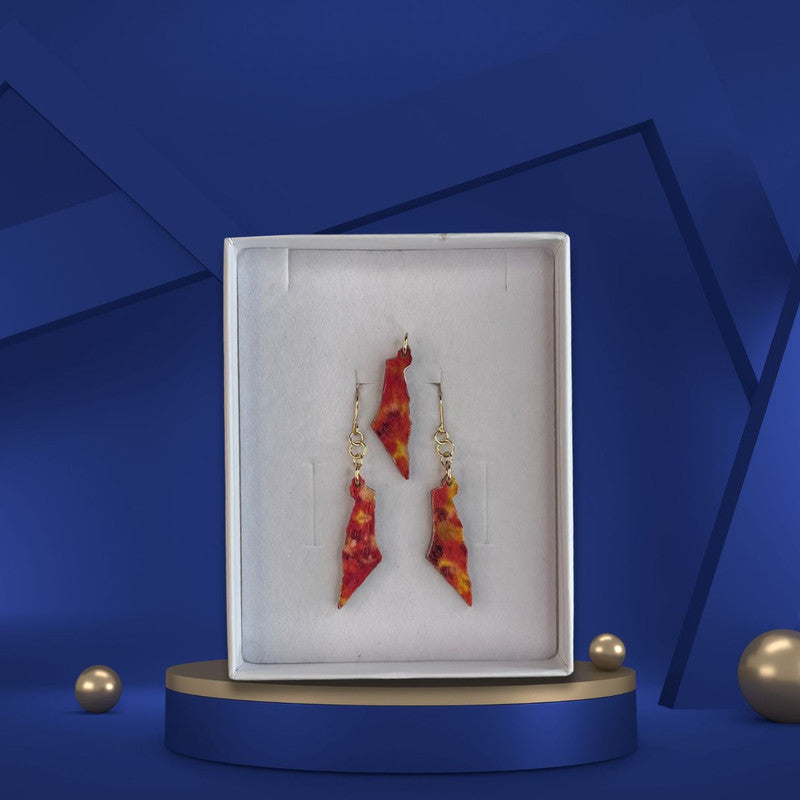 Map of Israel Necklaces - Handmade #7