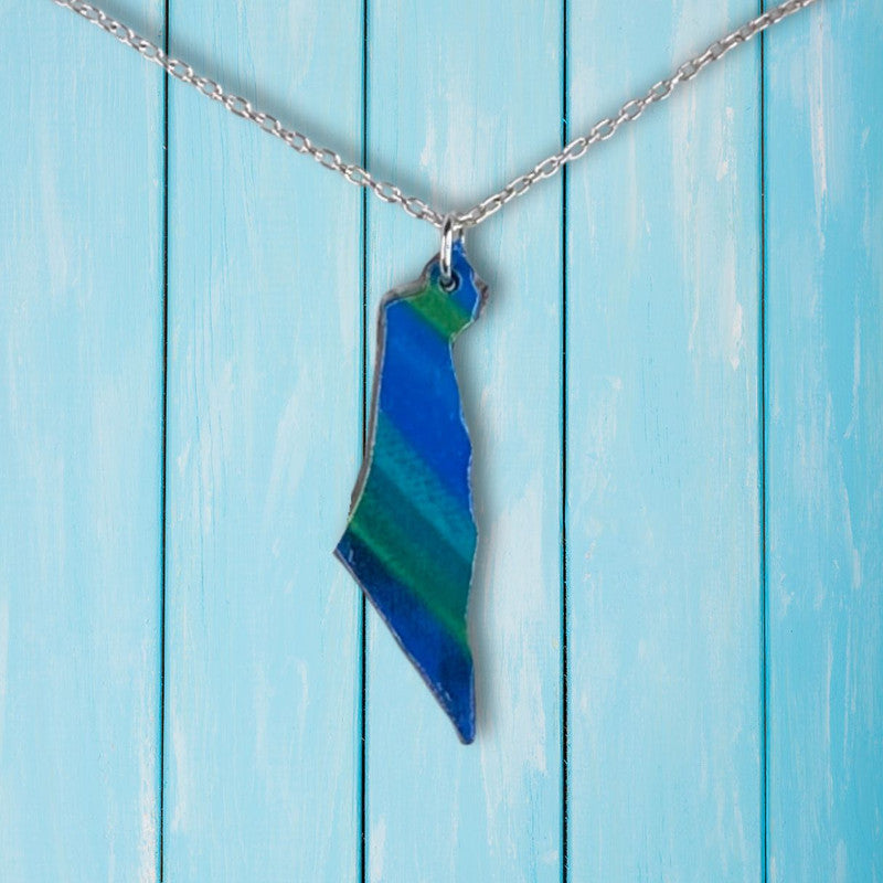 Map of Israel Necklaces - Handmade #7