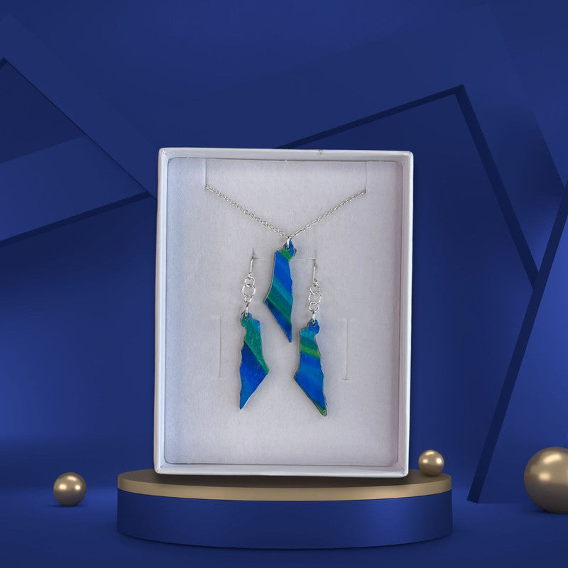 Map of Israel Necklaces - Handmade #7