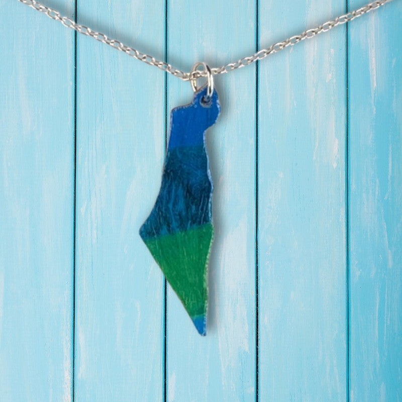 Map of Israel Necklaces - Handmade #7