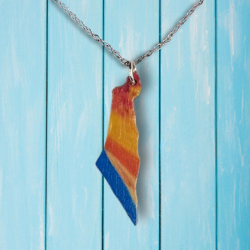 Map of Israel Necklaces - Handmade #7