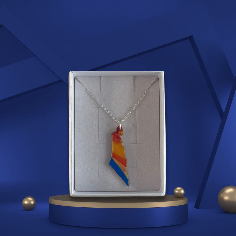 Map of Israel Necklaces - Handmade #7