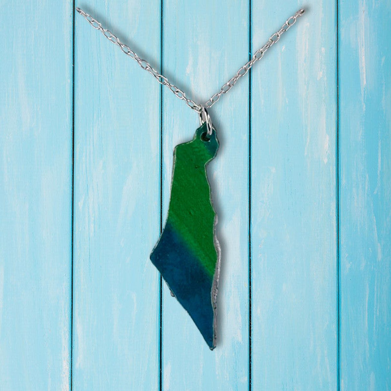 Map of Israel Necklaces - Handmade #7