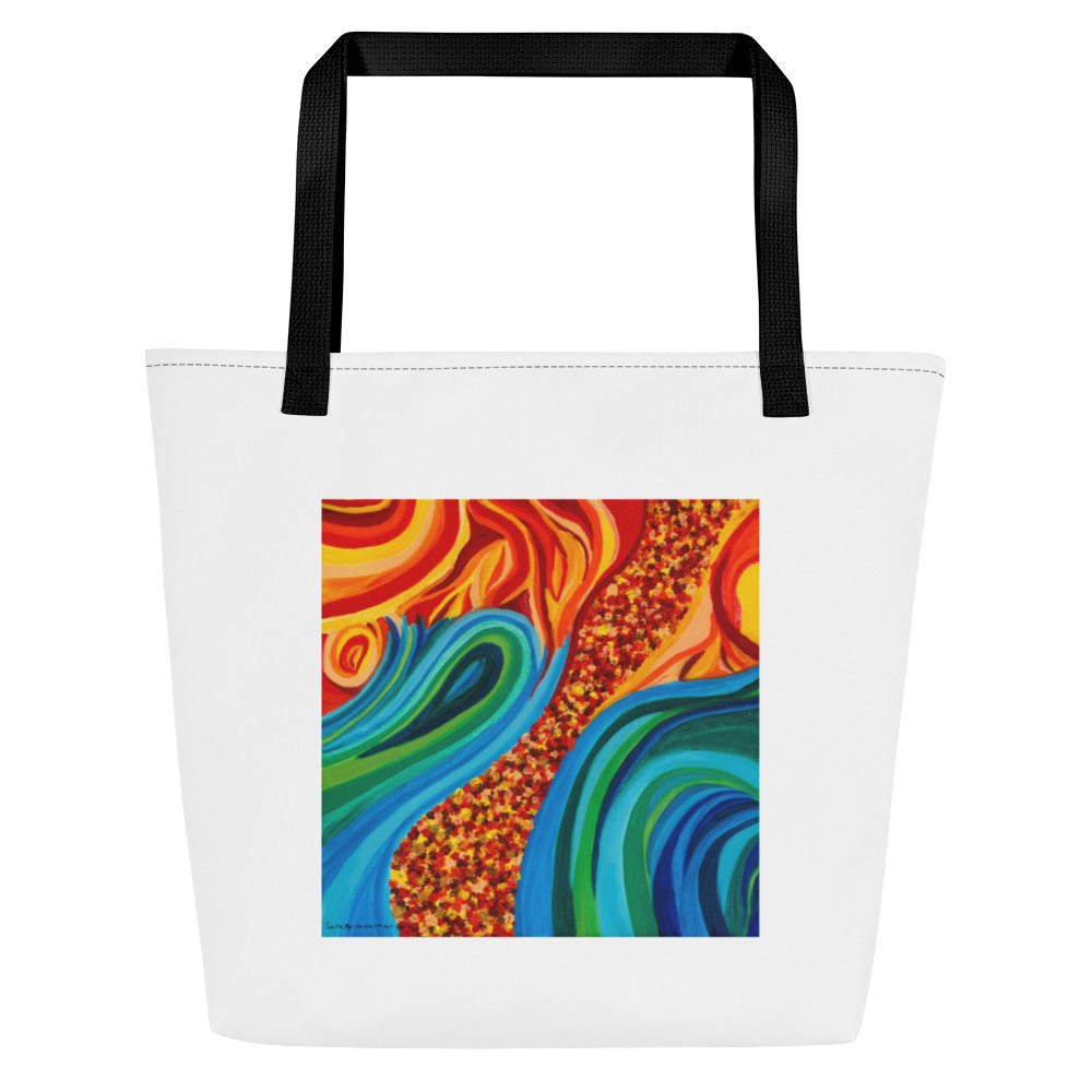 Large Tote Bag with Inside Pocket