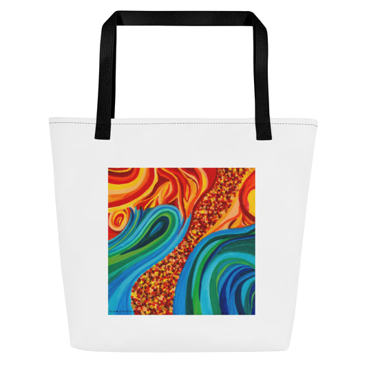 Large Tote Bag with Inside Pocket