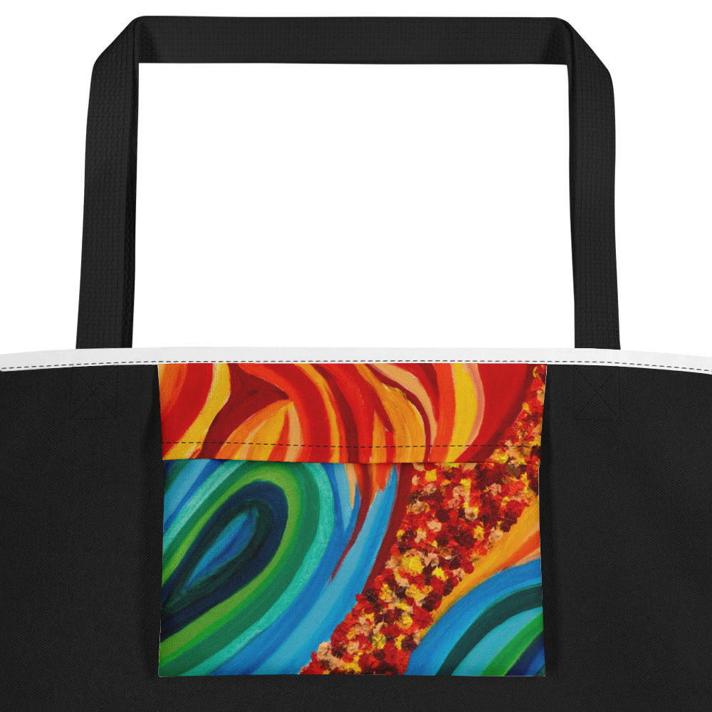 Large Tote Bag with Inside Pocket