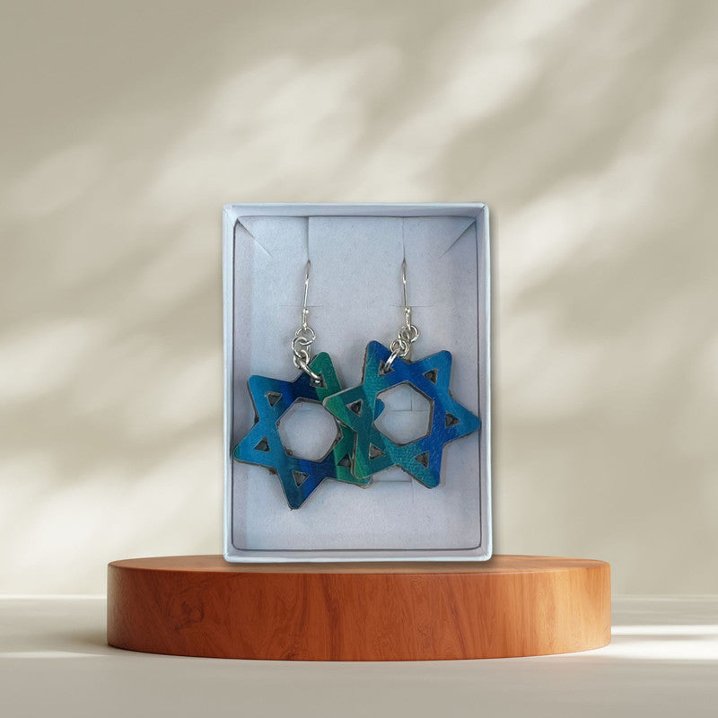 Magen David Earrings - Handmade 7A