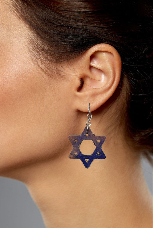 Magen David Earrings - Handmade 3C